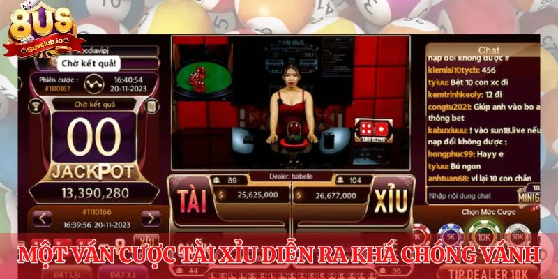 Một ván cược tài xỉu diễn ra khá chóng vánh