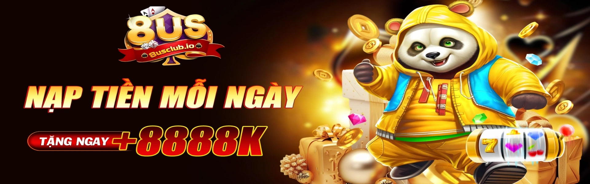 Nạp tiền mỗi ngày 8us tặng ngay 8888k banner