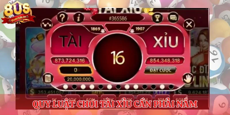 Quy luật chơi tài xỉu cần phải nắm tại cổng game 8us