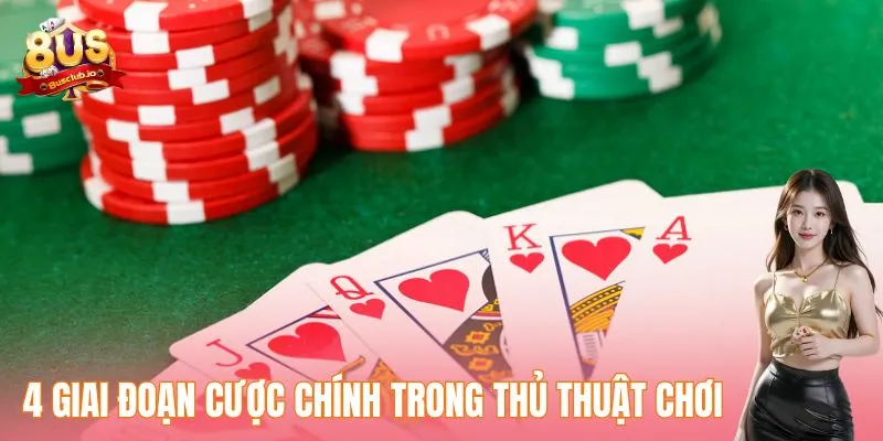4 giai đoạn cược chính trong thủ thuật chơi Poker 